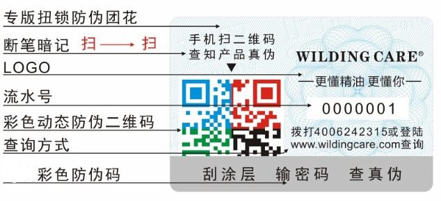 圣源本草化妝品防偽標(biāo)簽